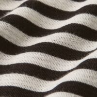 Boatneck Black Chopito Stripe Top fabric