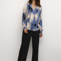 KAbeathe Blue Print Blouse
