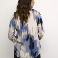 KAbeathe Blue Print Blouse back