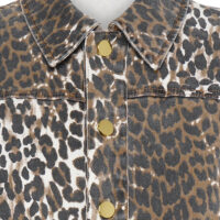 PXjannah Leo Print Dress buttons