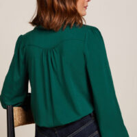 Carina Urban Green Blouse back