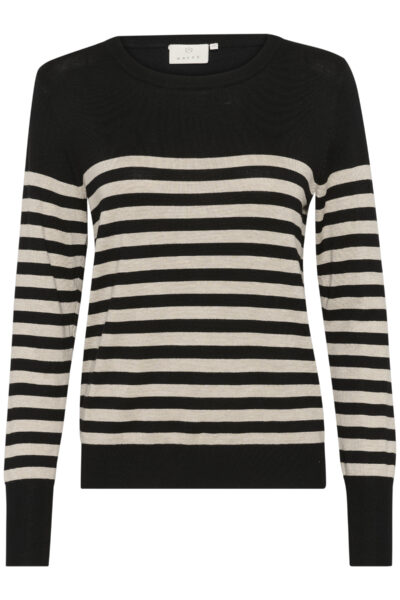 KAlizza Black/Feather Gray Stripe Pullover item front