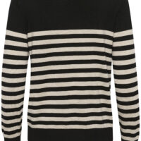 KAlizza Black/Feather Gray Stripe Pullover item back