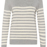 KAlizza Grey Melange/Turtledove Stripe Pullover item front