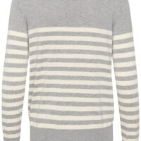 KAlizza Grey Melange/Turtledove Stripe Pullover item back