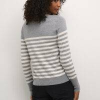 KAlizza Grey Melange/Turtledove Stripe Pullover back