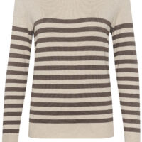 KAlizza Gray/Brown Stripe Pullover item front