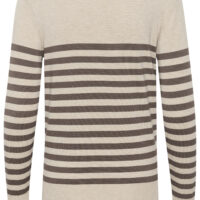 KAlizza Gray/Brown Stripe Pullover item back