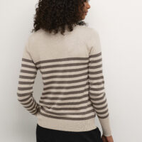 KAlizza Gray/Brown Stripe Pullover back