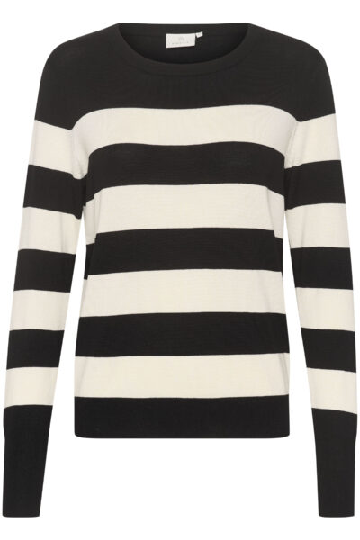 KAlizza Black/Turtledove Stripe Pullover item front