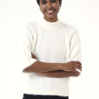 KAemilie Chalk Knit Pullover front
