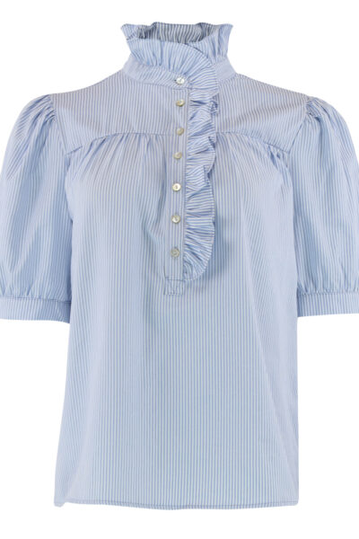 Ariana Stripe Shirt Light Blue item front