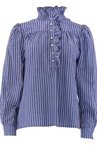 Ariana Stripe Shirt Blue item front