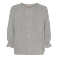 MdcJuliana Light Grey Knit Cardigan front