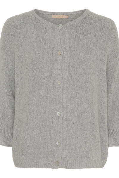 MdcJuliana Light Grey Knit Cardigan front