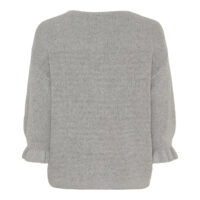 MdcJuliana Light Grey Knit Cardigan back