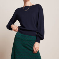 Border Skirt Duffy Jacquard closeup