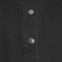 PZVanessa Black Denim Dress buttons