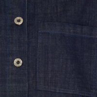 MdcIrena Dark Blue Denim Shirt closeup