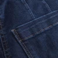 Piper Dark Denim Crop Pant backpocket