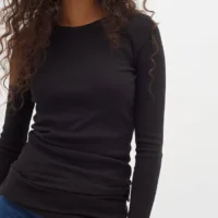 LolahlW Black Base Long Tee