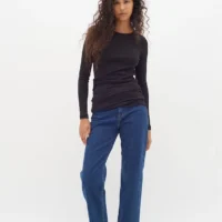 LolahlW Black Base Long Tee front
