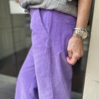 Victoria Purple Corderoy Pant side