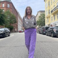 Victoria Purple Corderoy Pant