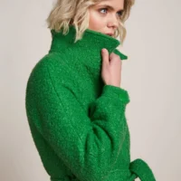 Rachel Green Puff Coat Memphis collar