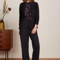 Verna Black Pants Uni Rodeo front