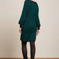 Audrey Antique Green Dress Teddy back