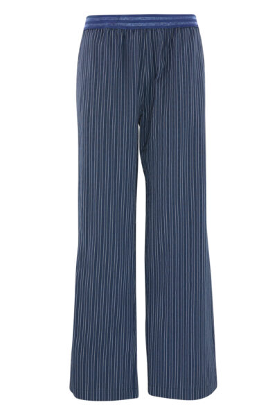 Lis Tape Navy Stripe Pant front