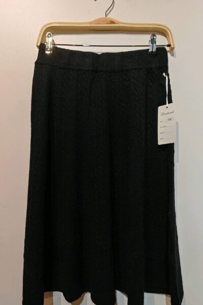 Cabel Black Knit Skirt