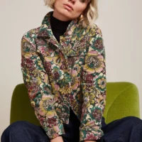 Janey Cropped Jacket Tulsa closeup