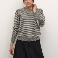 KAnala Chalk/ Black Knit Pullover front