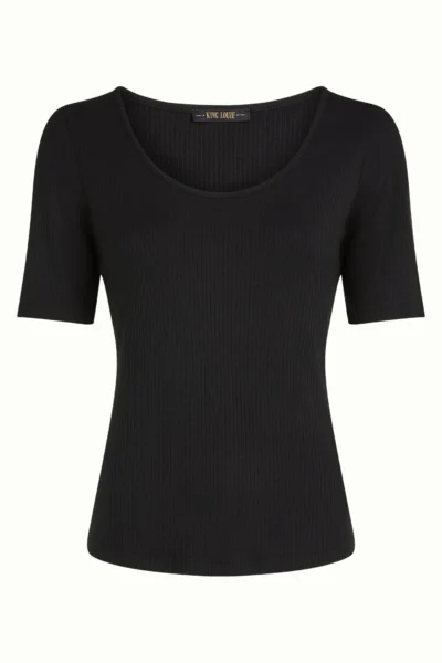 Carice Black Top Uni Rib item