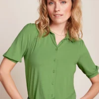 Carina Shade Green Blouse Viscose Light front