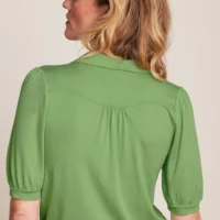 Carina Shade Green Blouse Viscose Light back