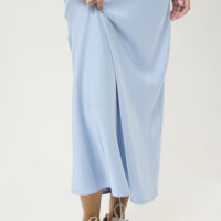 KAhill Soft Chambray Skirt closeup