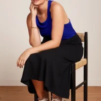 Juno Black Skirt Milano Crepe
