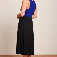 Juno Black Skirt Milano Crepe back