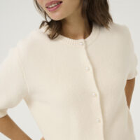 KAseverina Chalk Knit Cardigan closeup