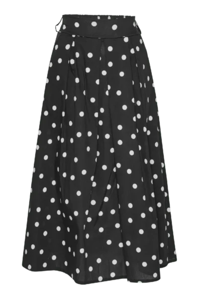 Monroe White Dot Skirt