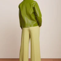 Fintan Pistache Yellow Cropped Pants back