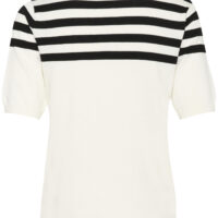 KAlizza Chalk/ Black Half Stripe Pullover item back