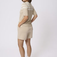 KAlizza Feather Gray/ Chalk Half Stripe Pullover back
