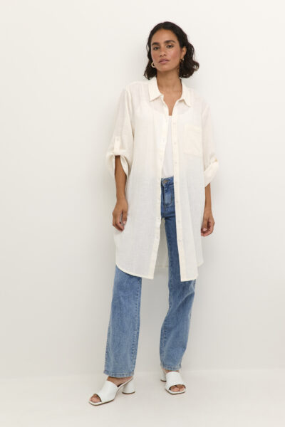 KApauline Chalk Shirt Dress