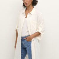 KApauline Chalk Shirt Dress front