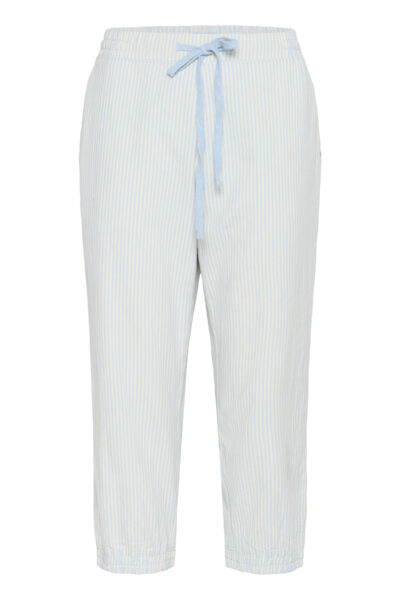 KAnaya Blue Striped Capri Pants item front