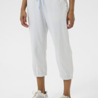 KAnaya Blue Striped Capri Pants